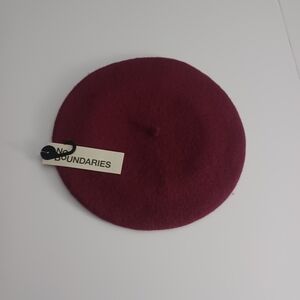 Nobo Raspberry Wool Beret Hat 1SFM